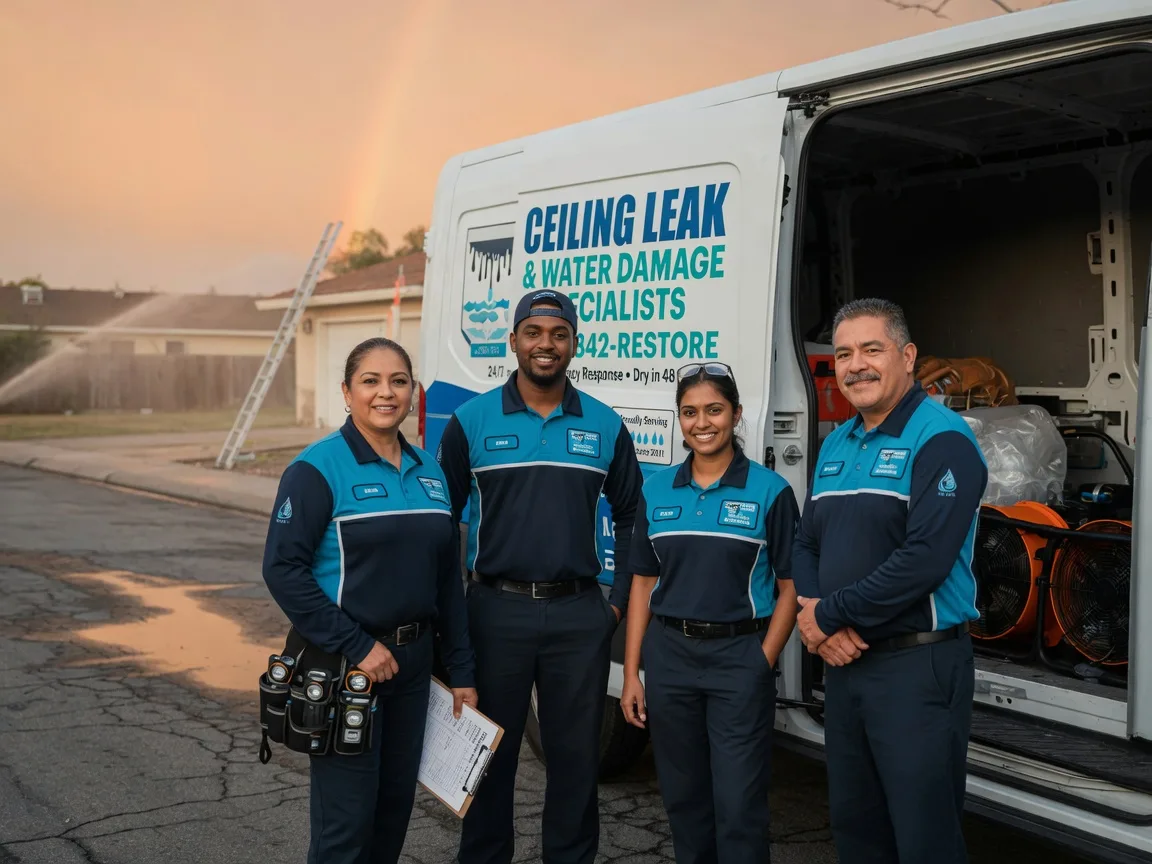 Ceiling Leak Cleanup company in Cloverdale, OH