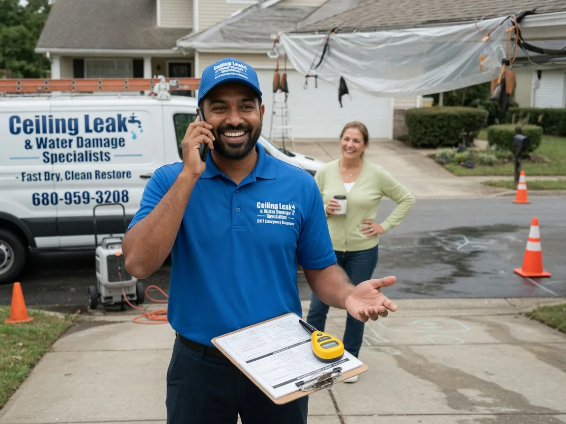 Ceiling Leak Cleanup Cloverdale, OH FAQs